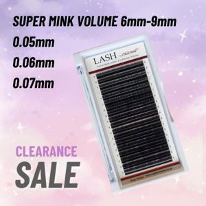 Super Mink Volume Lashes Mixed Tray Short