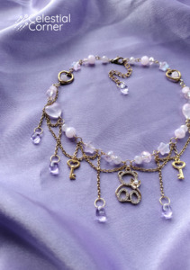 New Alternative Fashion And Accessories: Purple Bear Necklace