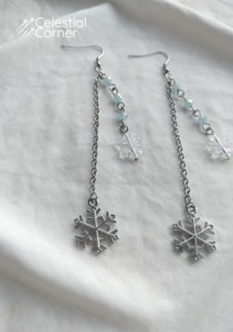 New Alternative Fashion And Accessories: Winter Snowflake Earrings