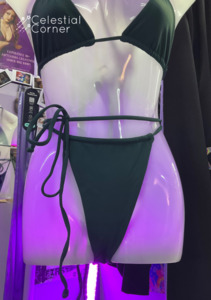 Ibiza Bikini Bottoms Matte Forrest Green