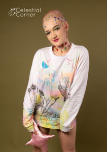 Repairing Angels World: Dripping Rainbows Long Sleeve T-shirt