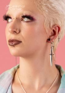 Topaz Dagger Earrings