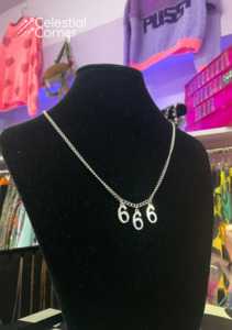 Best Alt Fashion Accessories: Lucky Number 666 Necklace