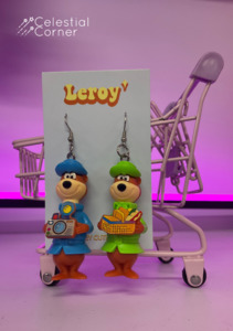 Leroy: Pair of Bears Earrings