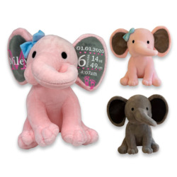 Newer Arrivals: Birth Announcement Elephant Plush
