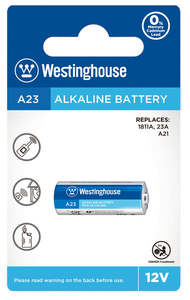 All Batteries: Westinghouse Alkaline - A23 12 Volt