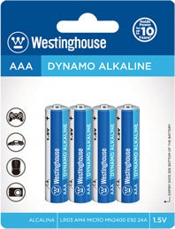 All Batteries: Dynamo Alkaline AAA 4 Pack