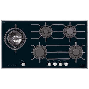 Gas Cooktops: Miele 94cm Gas Cooktop on Glass