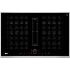 Downdraft Rangehoods: NEFF 80cm Induction cooktop with Integrated Downdraft