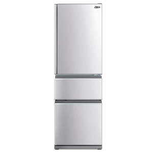 Bottom Mount Refrigerator: Mitsubishi 363L Stainless Steel Two Drawer Inverter Refrigerator