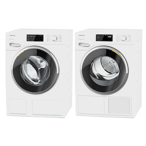 Matching Pairs: Miele 9kg Washer with TwinDos + 9kg Dryer