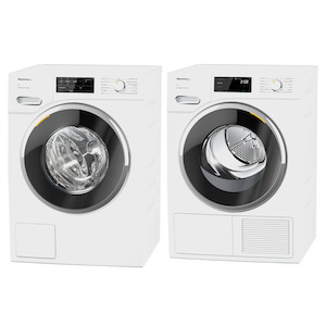 Matching Pairs: Miele 9kg Washer with PowerWash + 9kg Dryer
