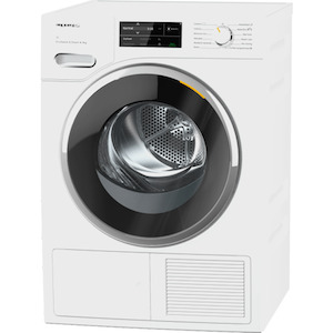 Miele Laundry Appliances: Miele 9kg Heat Pump Dryer with SteamFinish