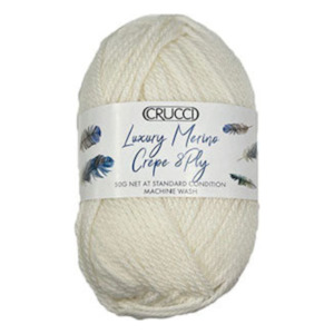 Yarn: Crucci Luxury Merino Crepe 8ply