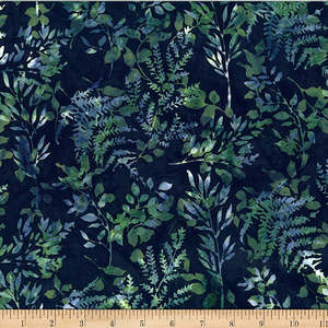 Blue: Bali Batiks | River Walk | Black Jade X2627-216