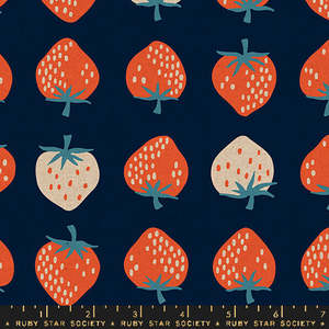 Blue: Strawberry Canvas/Linen | Multi RS3087-18L