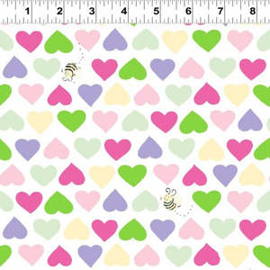 Multi: SusyBee Basics | Hearts & Bees | Pink SB20208 520