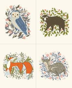 Woodland Wonder | Floral Animal Panel 90cm | 48400 11