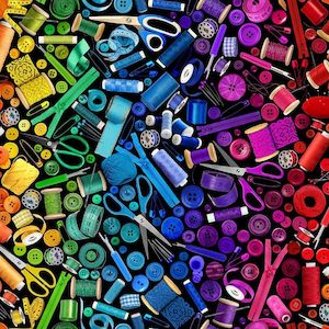 Novelty: Sewing Room | All Sorts Sewing | Black CD3201