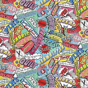 Sewing Room | Cartoon Words | Multi CD2595-MULTI