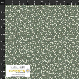 Floral 1: Petite Meadows | Flowers Tiny Cluster | White/Green 4512-050
