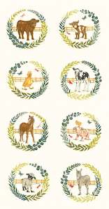 White: Willow's Farm | Willows Farm Panel 60cm | Cloud 56109-11