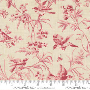 French General: Antoinette Aviary De Trianon Pearl/Faded Red 13950 11