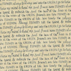 Geometric: Bloom and Grow | Garden Notes | Linen 7052 12