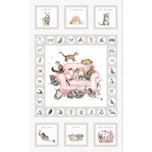 Panels: Whiskers & Paws | 70cm Panel - Cats MAS10410K