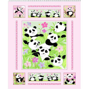 Panda Party 90cm Quilt Panel | 20425-520