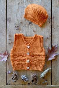 Patterns: Finlay Vest & Hat 8ply | Lisa F Design BC145