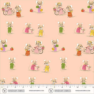 Heather Ross Favourites | Country Mouse/City Mouse | Blush 50897D-2