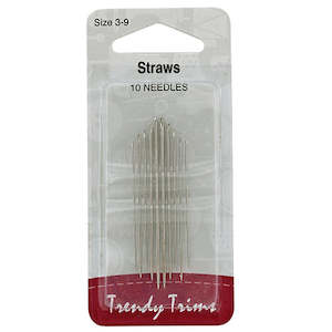 Hand Sewing: Needles | Straws