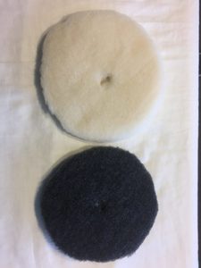 Preparation: Uro Wool Grey Medium Cutting pad 6, 5 ,3
