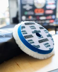 Products: Buff and Shine white wool heavy cutting pad