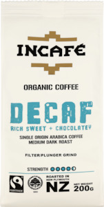 Beverages Hot Beverages Coffee: IncaFe Decaf Coffee, Filter/Plunger Grind - 200g