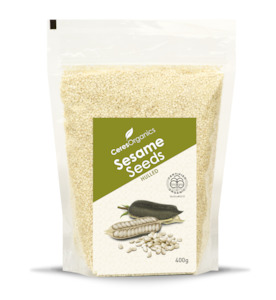 Baking Nuts Seeds: Organic Sesame Seeds, Hulled - 400g