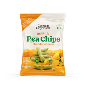 Snacks Savoury Snacks Chip Alternatives: Organic Pea Chips, Cheddar Cheese - 100g
