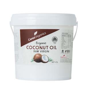 Cooking Oils Vinegar: Coconut Oil Virgin Raw Organic - 4.5lt