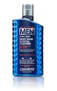 Personal Care: MENS 2-in-1 Body Wash & Facial Cleanser 499ml - 499ml