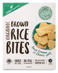 Organic Rice Bites, Sour Cream & Chives - 100g