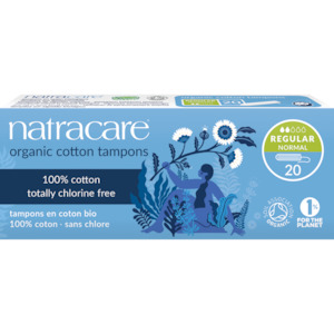 Personal Care Period Maternity Care: Natracare Organic Regular Tampons 20s - 20pk