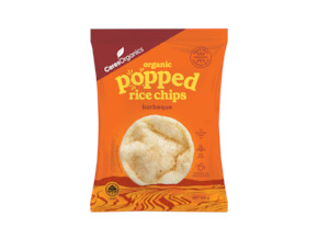 Organic Popped Rice Chips, Barbeque - 100g