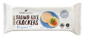 Snacks Savoury Snacks Crackers: Organic Brown Rice Crackers, Original - 115g