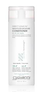 Personal Care Hair Care Shampoo Conditioner: Giovanni Direct Leave In Weightless Moisture Conditioner 250ml - 250ml