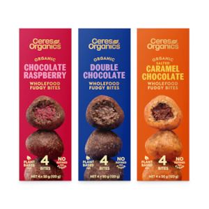 Snacks Sweet Snacks Balls Bites: Organic Wholefood Fudgy Bites, 3-Pack Bundle