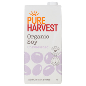 Beverages: Organic Soy Milk Unsweetened - 1L