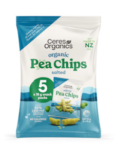 Organic Pea Chips Multipack, Salted - 90g
