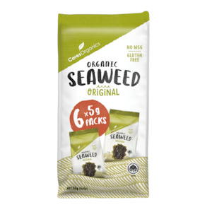 Organic Roasted Seaweed Multipack, Original - 30g