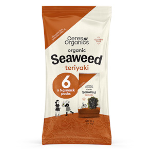 Organic Roasted Seaweed Multipack, Teriyaki Snack - 30g